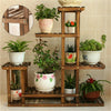 Upgrade Wooden Flower Pot Plant Stand Outdoor Indoor 6 Tier Rack Bonsai Display