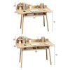 Computer Desk Wooden Writing Study Desk Home Office Storage Drawer Workstation