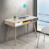 Scandinavian Laptop Computer Desk Office Furniture Retro Nordic Table White Grey
