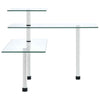 3-Tier Corner Kitchen Shelf Tempered Glass Kitchen Worktop Organiser