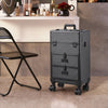 Large Makeup Trolley Train Case Beauty Cosmetic Vanity Case Box on Wheel Drawer