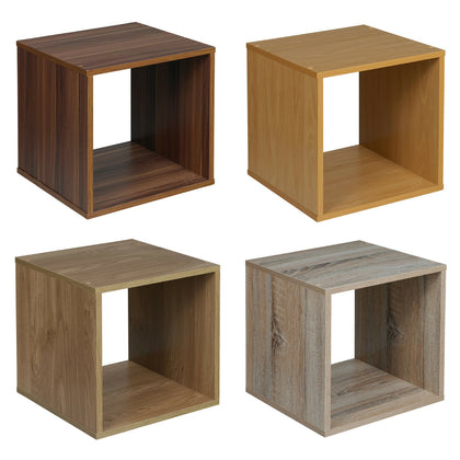 Wooden Bedside Bookcase Shelving Display Storage Wood Shelf Shelves Cube Cabinet