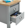 Eaton Bedside Cabinet Bedroom Furniture Nightstand Table 2 Drawer Grey Oak
