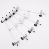 30X Metal Clip Coat Hangers Clothes Closet Pant Trousers Skirt Non-slip Rack