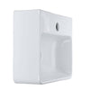 Compact classic Cloakroom Basin square ceramic small wall hanging Bathroom Sinks