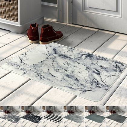 Indoor Door Mat Welcome Rug Heavy Duty Memory Foam Doormats Water Absorbent Mats