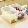 4PCS Clear Fridge Box Holder Kitchen Organiser Food Cupboard Storage Container