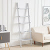 Leaning Ladder Shelving Unit 5Tier Display Bookshelf Bookcase Wall Shelf Storage