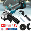 UK 18V 125mm Brushless Angle Grinder Cordless Replace For Makita Makita Battery