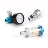 Mini Air Pressure Regulator Gauge Spray Gun & In-Line Water Trap Air Filter UK