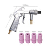 Sand Blasting Gun Sandblaster w/ Ceramic Nozzles Extra Iron Nozzle Tip Set