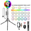 10" RGB LED Ring Light with 2M Tripod Dimmable Lighting Kit Makeup Cyber Monday