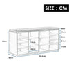 Shoe Storage Rack Cabinet Shoe Bench Shoe Shelf 14 Compartments with Cushions