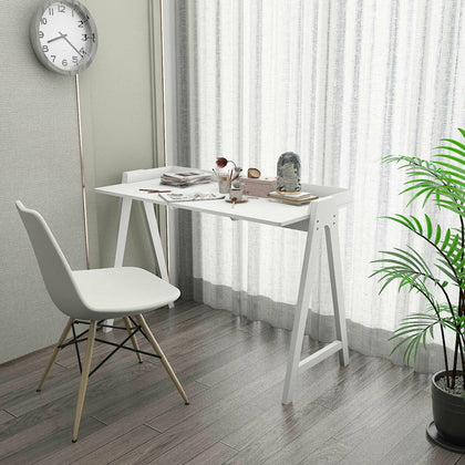 PC Computer Desk Writing Study Table Office Home Workstation MDF&Oak Legs UK