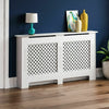 Oxford Radiator Cover Traditional MDF Wood Grill Guard White Unfinished Large