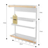 Kitchen Organiser Rack Fridge Magnetic Paper Towel Holder With Hooks Multi use