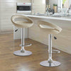 2X Rattan PU Bar Stools Breakfast Bar Chair Kitchen Stool Swivel Barstool