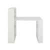 White Office Computer Desk with 4 Tier Shelves PC Laptop Study Table Workstation