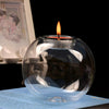 6-36x Clear Glass Ball Fillable Bauble Hanging/Table LED Candle Tea Light Holder