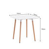 90cm Wooden Coffee Dining Table for Dining Living Room Kitchen Restauran Modern