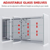 LED Bathroom Mirror Cabinet With Bluetooth Shaver Socket Large Storage 1050x650
