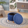 Ottoman Stool Footstool Coffee Table Side Table Velvet Wooden Pouffe Multi-Use