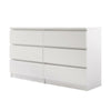 MODERN - White Chest Of Drawers Bedroom Furniture Storage Bedside 2-6 Draws UK