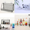 Vintage Industrial Wall Shelf Metal Wire Wood Rack Storage Display Unit UK