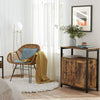 Industrial Style Storage Cabinet Cupboard Slim Unit Small Sideboard Vintage