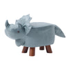 Kid's Fabric Animal Footstool Padded Cushion Rest Bedroom Pouffe Dinosaur
