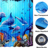 180X180cm Dolphin Shower Curtain+ Bath Set Waterproof Toilet Lid Cover Floor Mat