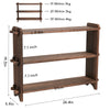 Utility 3Tier Ladder Wood Bathroom Shelf Succulent Plant Stand Bookshelf Storage