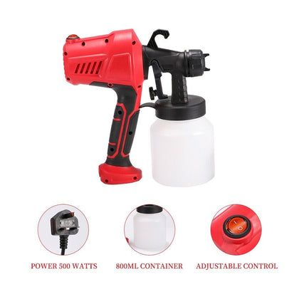 Electric& Handheld Paint Sprayer Gun Wagnar Airless HVLP Spray Home Indoor Fence