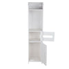 White Wooden Bathroom Shelf Cabinet Cupboard Bedroom Storage Unit Standing UK