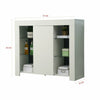 Modern TV Unit Cabinet Sideboard Stand Matt body and High Gloss Doors LED Lights