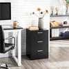 Modern Bedside Table Nightstand Cabinet with 3 Drawers Storage Bedroom White