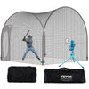 12FT Softball Baseball Cage Net and Frame Heavy Duty Pitching Batting Cage