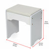 Dressing Table Stool Set Mirror Makeup Vanity Jewellery Table with Drawers White