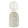 Endon 78181 Terrazzo Modern Table Lamp 1 Light White Concrete Effect