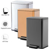 30L 50L Stainless Steel Fingerprint-Proof Pedal Waste Bin Rubbish Trashcan