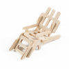 34Pcs/1 Set New Vintage Wooden Furniture Dolls House Miniature Toys Kids Gift
