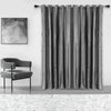 A Pair of 66x90 inch Crushed Velvet Curtains Eyelet Ring Top Fully Lined Ready