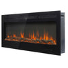 40 Inch Electric Wall Mounted LED Fireplace 9 Color Wall Inset Into Fire Heater