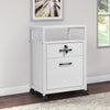 Lockable Filing Cabinet Printer Stand Rolling Home Office File Storage Drawer