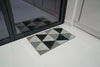 Machine Washable Non Slip Greek Key Kitchen & Hall Runners Rugs Mats Black Grey