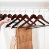 5PCS Industrial Vintage Suit Coat Hangers Wonder Wooden Hanger Closet Organise