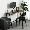 Small Industrial Computer Desk Vintage Metal Workstation Table Kids Office Desk