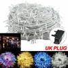 Waterproof String Fairy Lights 20-500 LED Solar Power Battery Outdoor Tree