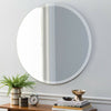 40cm Round Frameless Circle Make-Up Wall Mirrors Bevelled Edge W/ Sticker & Glue