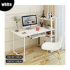 Home Wood Computer Desk PC Laptop Table Office Study Simple Workstation Shelves